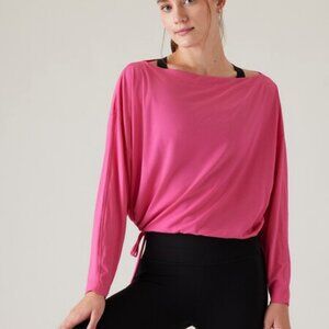 NWT Athleta Cool Down Top Tulip Pink Size Extra Extra Small / XXS